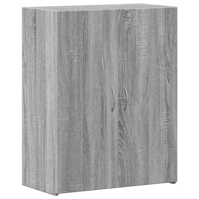 vidaXL szürke sonoma színű szerelt fa irattartó szekrény 60x32x77,5 cm