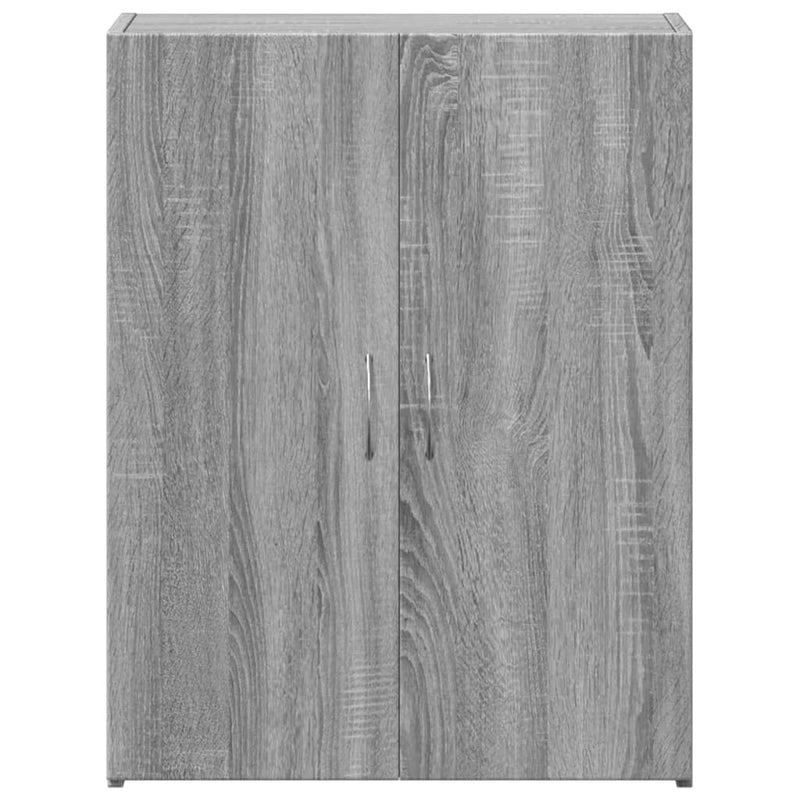 vidaXL szürke sonoma színű szerelt fa irattartó szekrény 60x32x77,5 cm