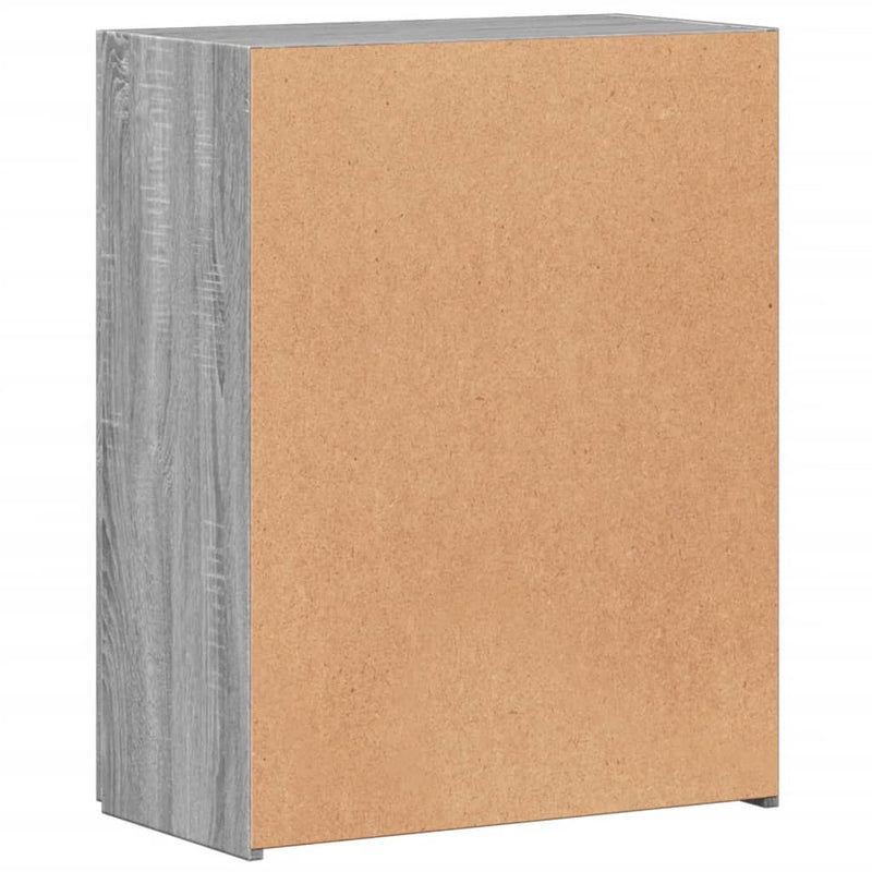 vidaXL szürke sonoma színű szerelt fa irattartó szekrény 60x32x77,5 cm
