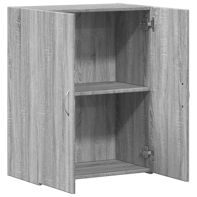 vidaXL szürke sonoma színű szerelt fa irattartó szekrény 60x32x77,5 cm