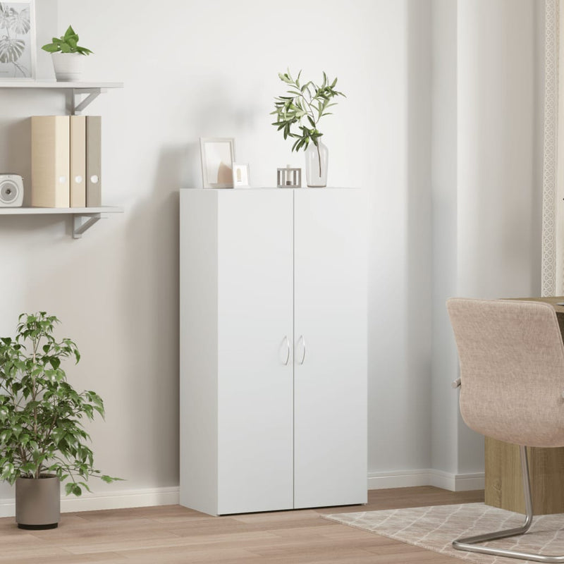 vidaXL fehér szerelt fa irattartó szekrény 60 x 32 x 115 cm