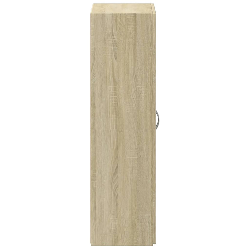 vidaXL sonoma tölgy színű szerelt fa irattartó szekrény 60x32x115 cm