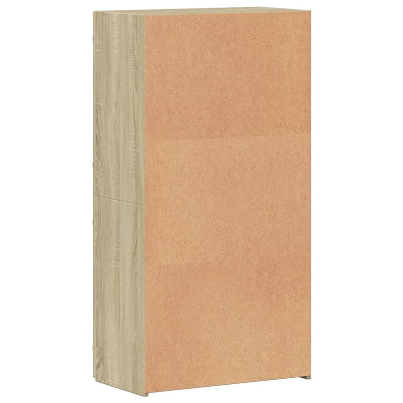 vidaXL sonoma tölgy színű szerelt fa irattartó szekrény 60x32x115 cm