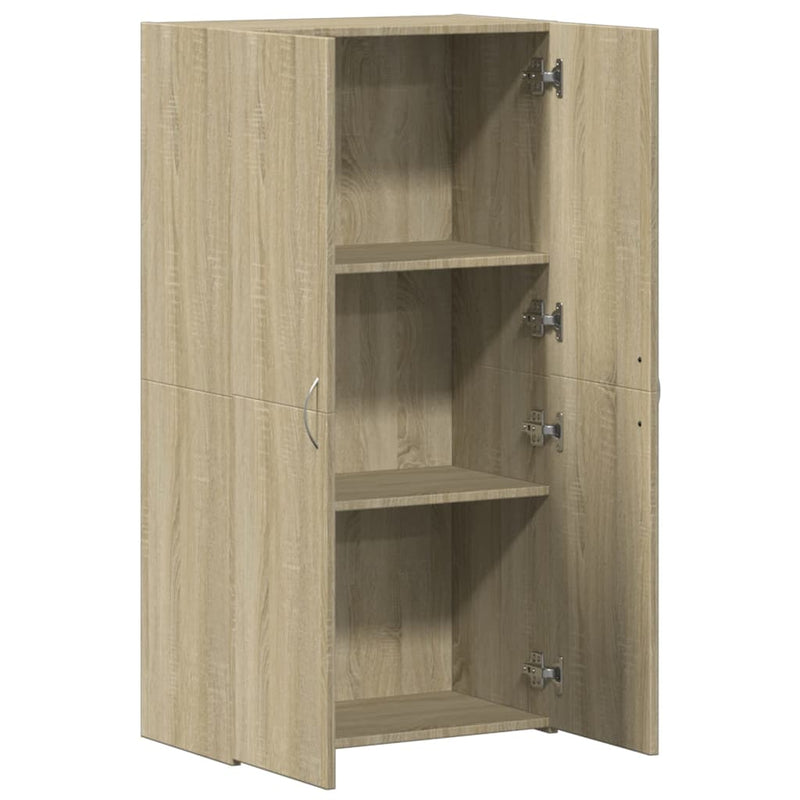 vidaXL sonoma tölgy színű szerelt fa irattartó szekrény 60x32x115 cm