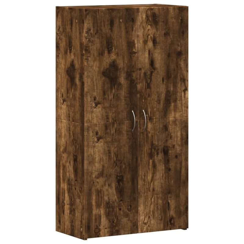vidaXL füstös tölgy színű szerelt fa irattartó szekrény 60x32x115 cm