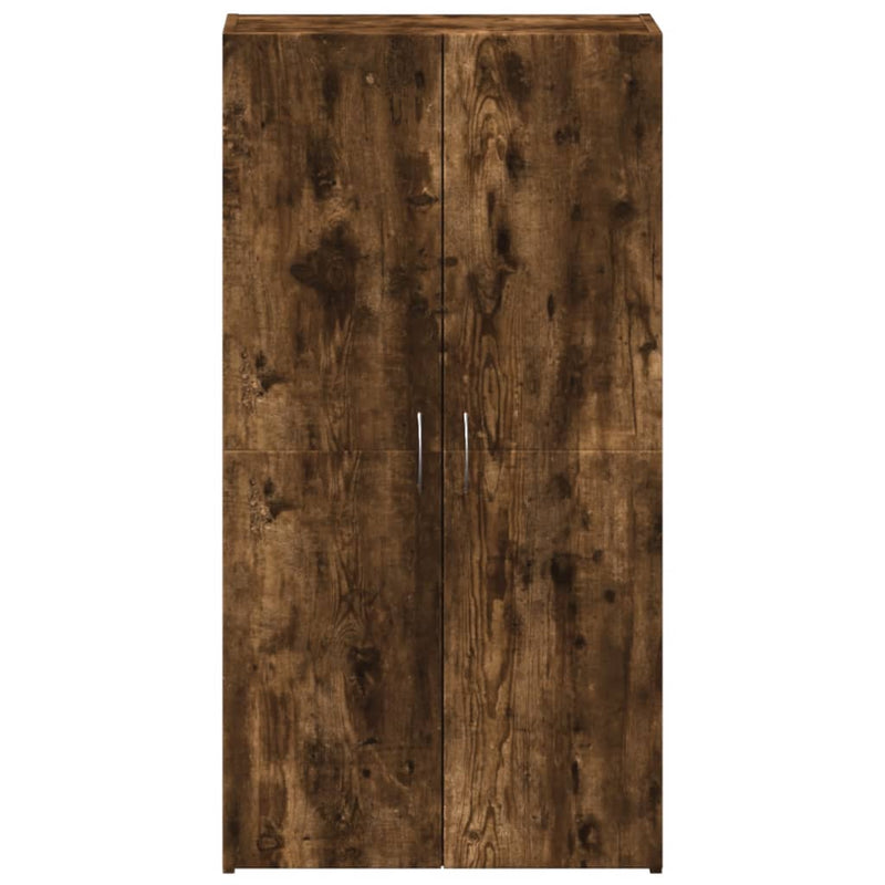 vidaXL füstös tölgy színű szerelt fa irattartó szekrény 60x32x115 cm