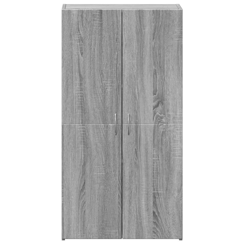 vidaXL szürke sonoma színű szerelt fa irattartó szekrény 60x32x115 cm
