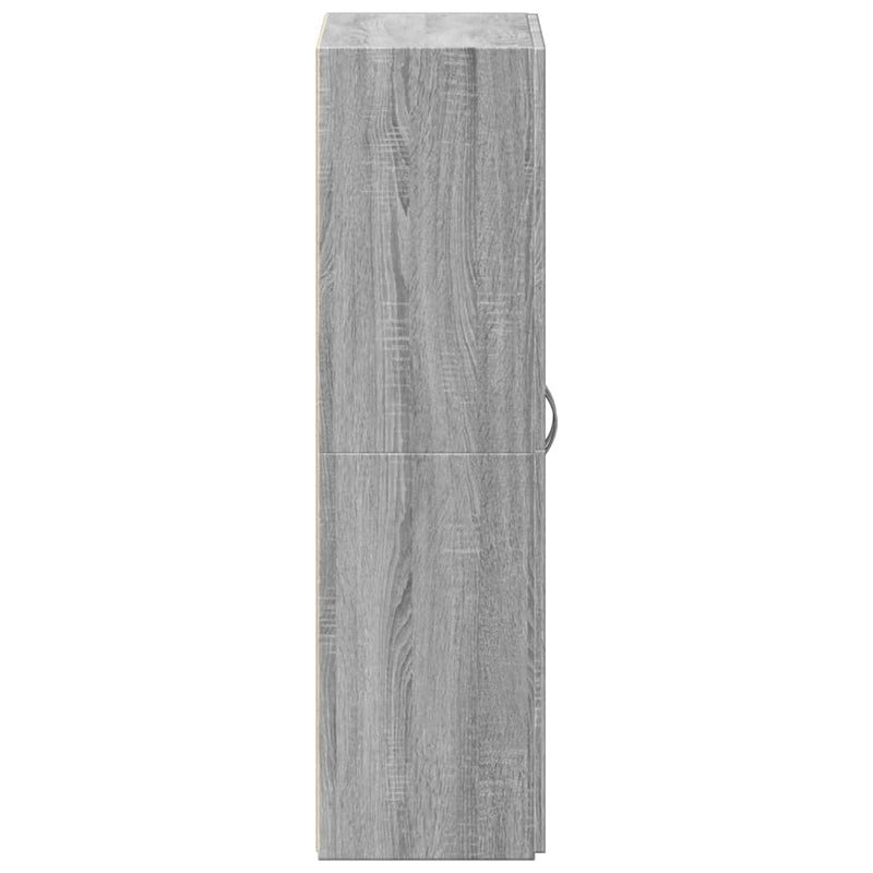 vidaXL szürke sonoma színű szerelt fa irattartó szekrény 60x32x115 cm