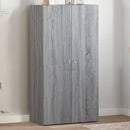 vidaXL szürke sonoma színű szerelt fa irattartó szekrény 60x32x115 cm