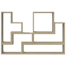 vidaXL sonoma tölgy színű szerelt fa fali polc 96x12x64 cm