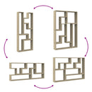 vidaXL sonoma tölgy színű szerelt fa fali polc 96x12x64 cm