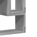 vidaXL betonszürke szerelt fa fali polc 96x12x64 cm