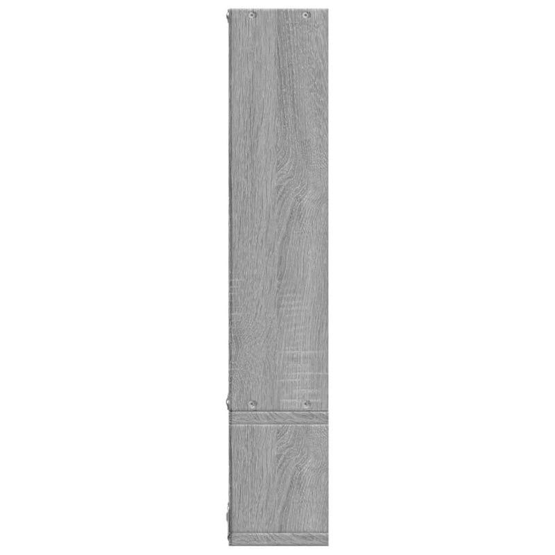 vidaXL szürke sonoma színű szerelt fa fali polc 96x12x64 cm