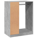 vidaXL betonszürke szerelt fa ruhásszekrény 77 x 48 x 102 cm