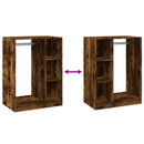 vidaXL füstös tölgy színű szerelt fa ruhásszekrény 77 x 48 x 102 cm