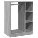 vidaXL szürke sonoma színű szerelt fa ruhásszekrény 77 x 48 x 102 cm