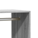 vidaXL szürke sonoma színű szerelt fa ruhásszekrény 77 x 48 x 102 cm