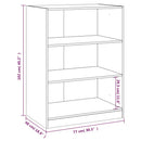 vidaXL betonszürke szerelt fa ruhásszekrény 77 x 48 x 102 cm