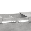 vidaXL betonszürke szerelt fa dohányzóasztal 80 x 55 x 40 cm