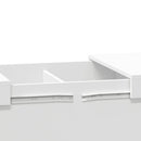 vidaXL fehér szerelt fa dohányzóasztal 100 x 55 x 40 cm