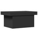 vidaXL fekete szerelt fa dohányzóasztal 100 x 55 x 40 cm