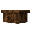 vidaXL füstös tölgy színű szerelt fa dohányzóasztal 100x55x40 cm