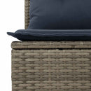 vidaXL 10 részes szürke polyrattan kerti ülőgarnitúra párnával