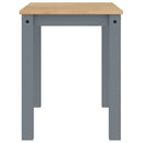 vidaXL Panama szürke tömör fenyőfa ebédlőasztal 117 x 60 x 75 cm