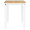 vidaXL Panama fehér tömör fenyőfa ebédlőasztal 117 x 60 x 75 cm