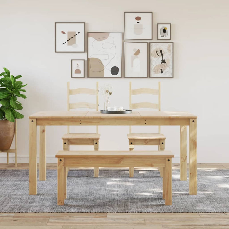 vidaXL Panama tömör fenyőfa ebédlőasztal 160 x 80 x 75 cm