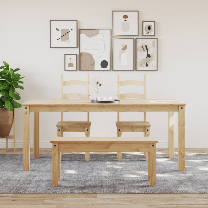 vidaXL Panama tömör fenyőfa ebédlőasztal 180 x 90 x 75 cm
