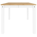 vidaXL Panama fehér tömör fenyőfa ebédlőasztal 180 x 90 x 75 cm