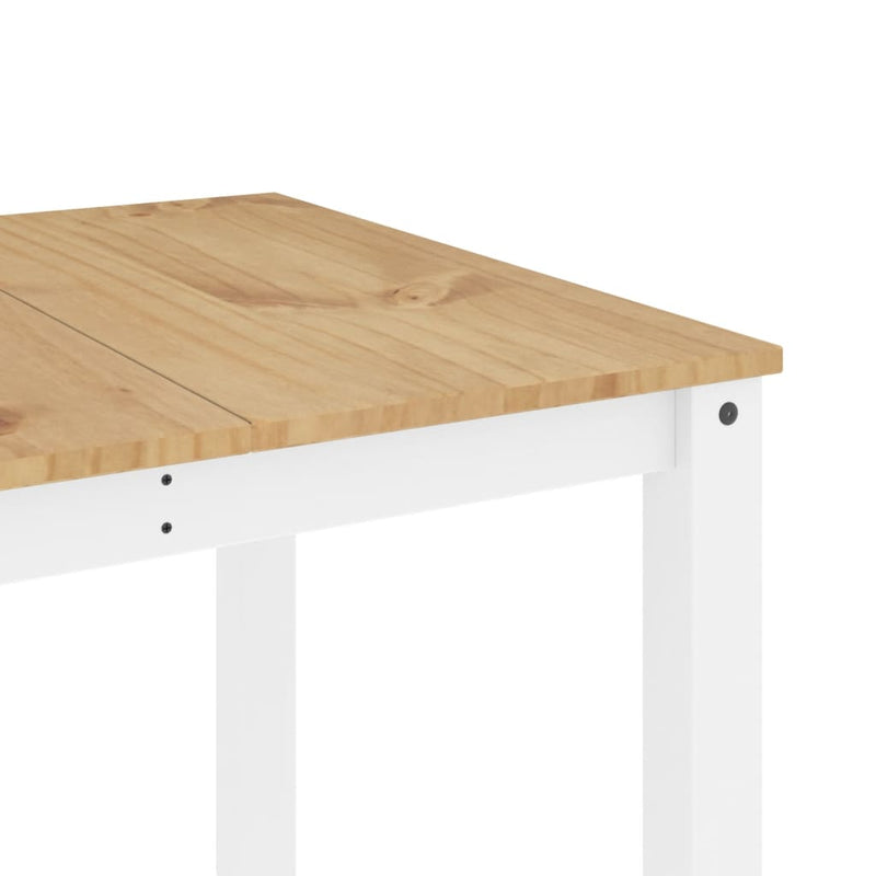 vidaXL Panama fehér tömör fenyőfa ebédlőasztal 180 x 90 x 75 cm