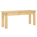 vidaXL PANAMA tömör fenyőfa étkezőpad 105 x 30 x 45 cm