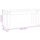 vidaXL PANAMA tömör fenyőfa étkezőpad 105 x 30 x 45 cm