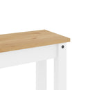 vidaXL PANAMA fehér tömör fenyőfa étkezőpad 105 x 30 x 45 cm