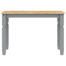 vidaXL Corona szürke tömör fenyőfa ebédlőasztal 112 x 60 x 75 cm