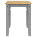 vidaXL Corona szürke tömör fenyőfa ebédlőasztal 112 x 60 x 75 cm