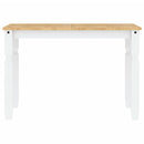 vidaXL Corona fehér tömör fenyőfa ebédlőasztal 112 x 60 x 75 cm