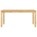 vidaXL Corona tömör fenyőfa ebédlőasztal 160 x 80 x 75 cm