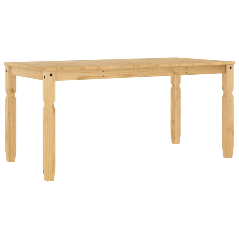 vidaXL Corona tömör fenyőfa ebédlőasztal 160 x 80 x 75 cm