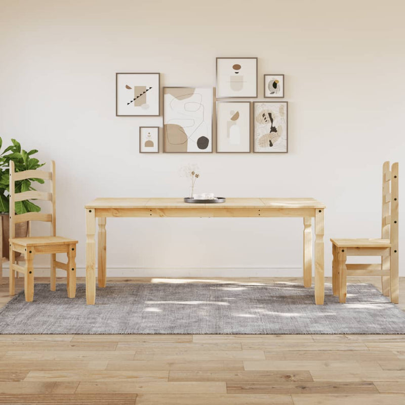 vidaXL Corona tömör fenyőfa ebédlőasztal 180 x 90 x 75 cm