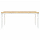 vidaXL Corona fehér tömör fenyőfa ebédlőasztal 180 x 90 x 75 cm