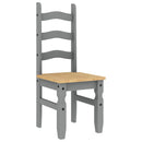 vidaXL Corona 2 db szürke tömör fenyőfa étkezőszék 42 x 47 x 107 cm