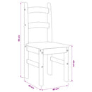 vidaXL 2 db tömör fenyőfa étkezőszék 40x46x99 cm