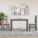 vidaXL 2 db szürke tömör fenyőfa étkezőszék 40x46x99 cm