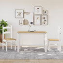 vidaXL 2 db fehér tömör fenyőfa étkezőszék 40x46x99 cm