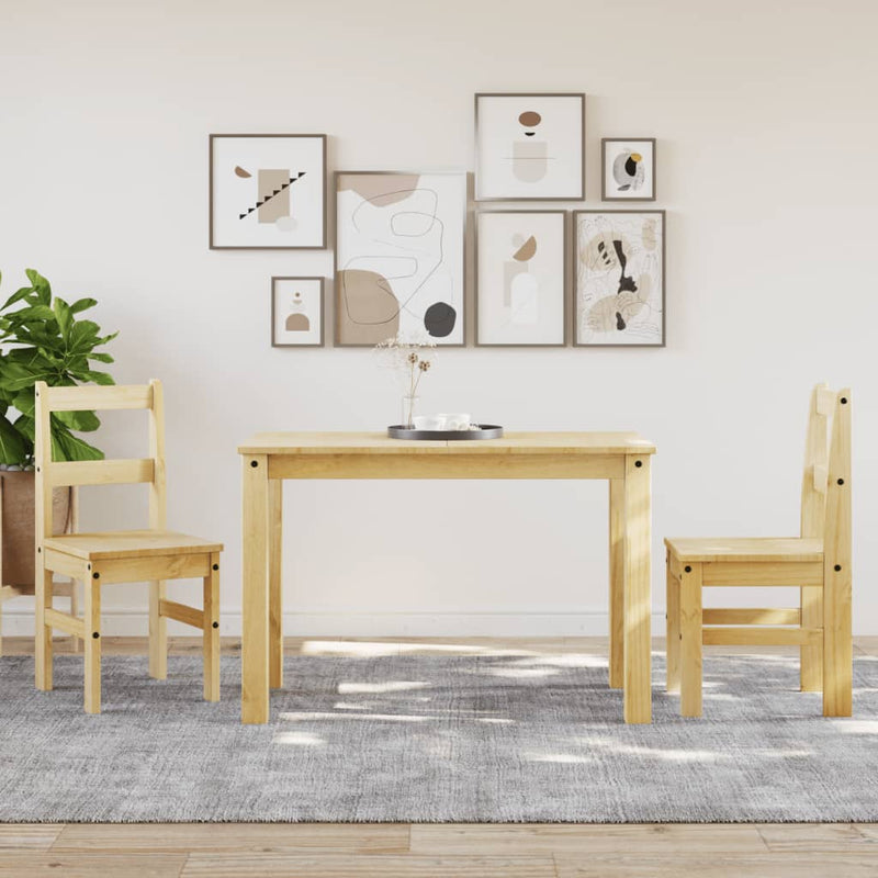 vidaXL Panama 2 db tömör fenyőfa étkezőszék 40x46x90 cm