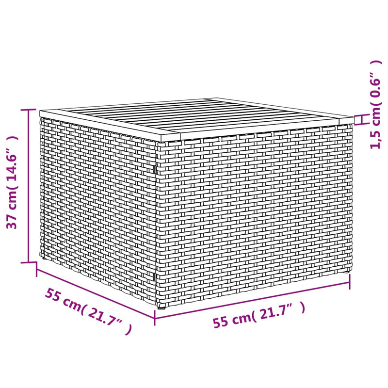 vidaXL 4 részes szürke polyrattan kerti ülőgarnitúra párnákkal