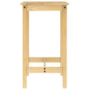 vidaXL 5 részes tömör fenyőfa bárszett